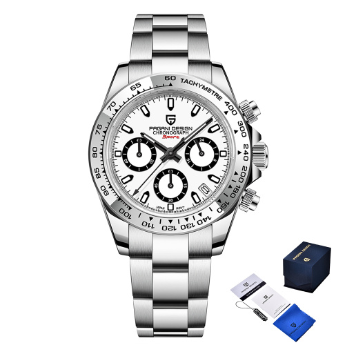 Часы мужские Pagani Design PD-1727 Silver-White